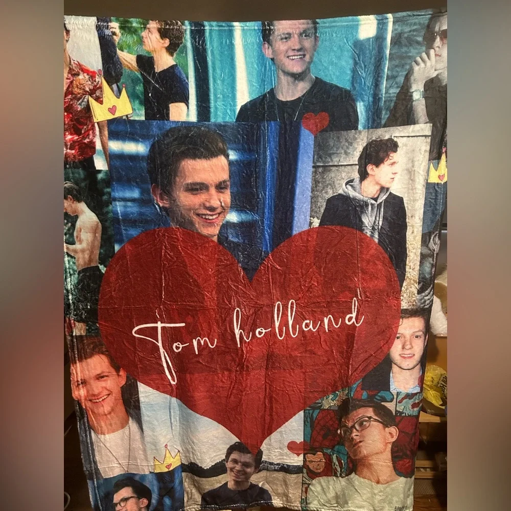 Tom Holland Collage Throw Blanket 50” x 40”